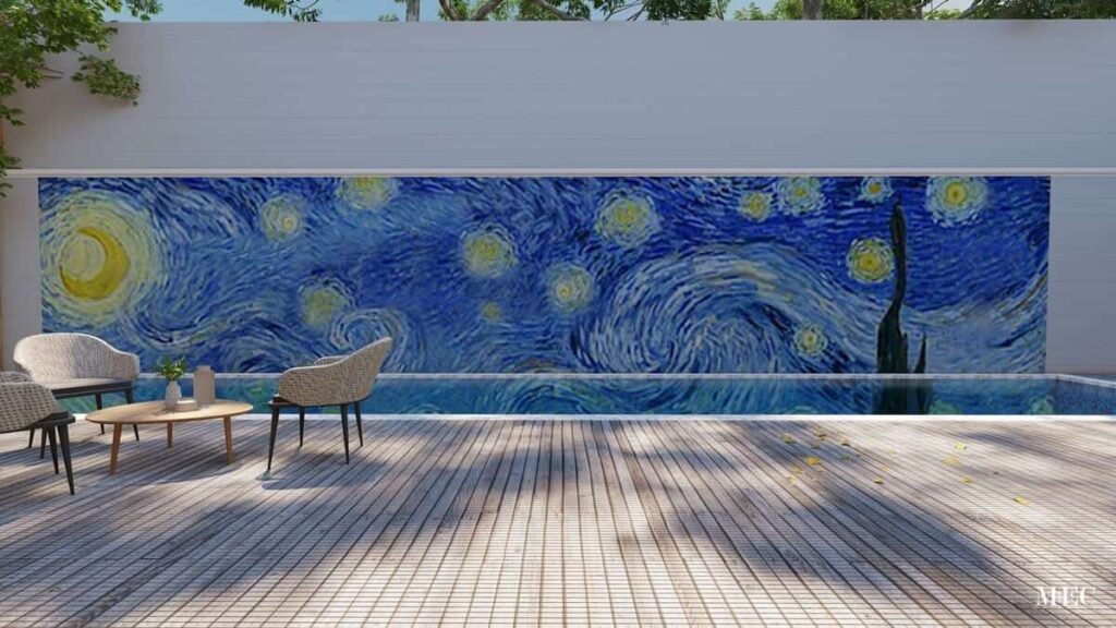 Swimming Pool Feature Walls