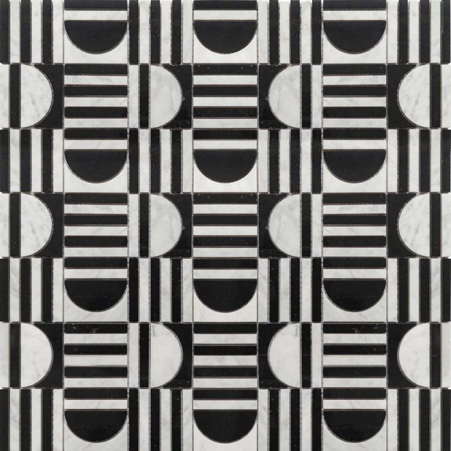 Geometric Arch Marble Mosaic2