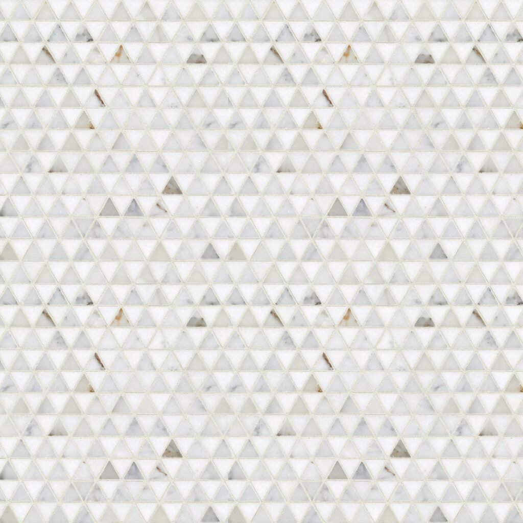 Marble Mosaic Triangular Tile Design 2