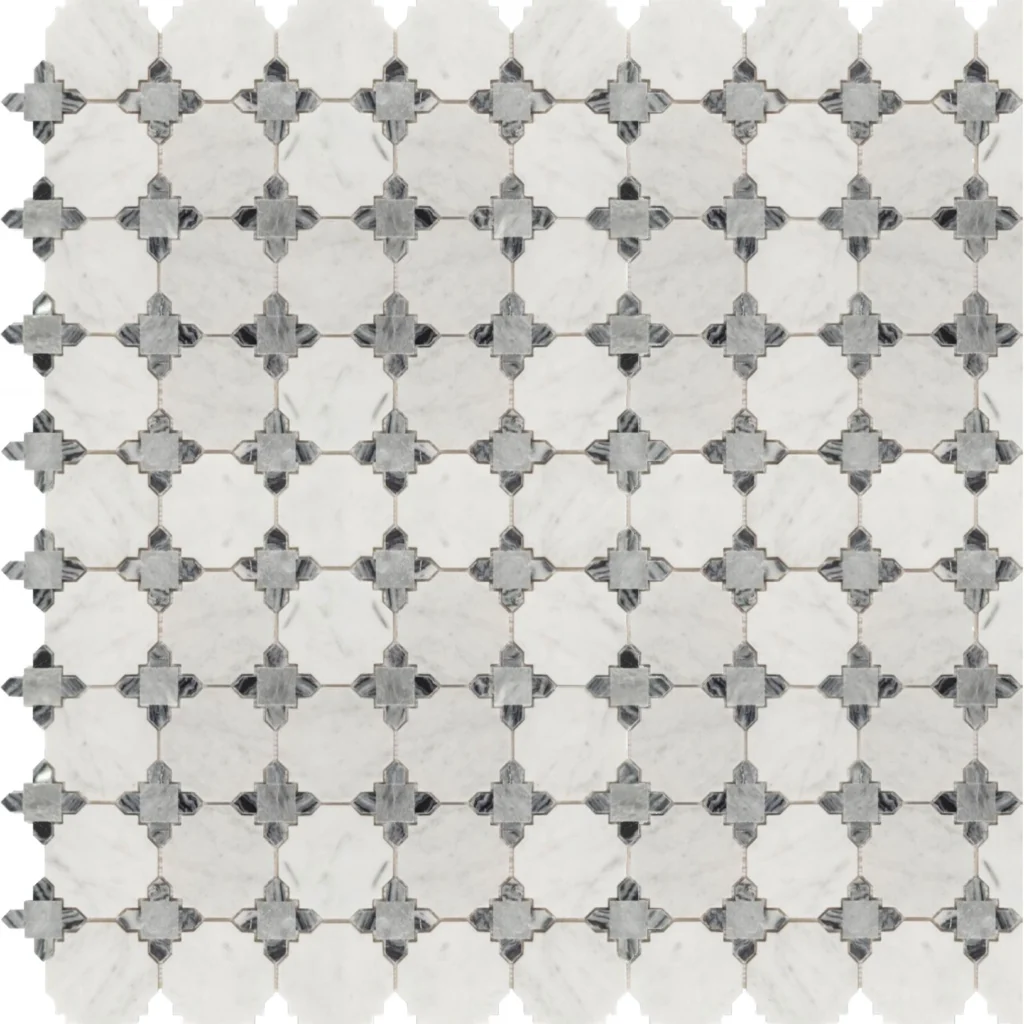 Minimalist Circle Marble Mosaic1