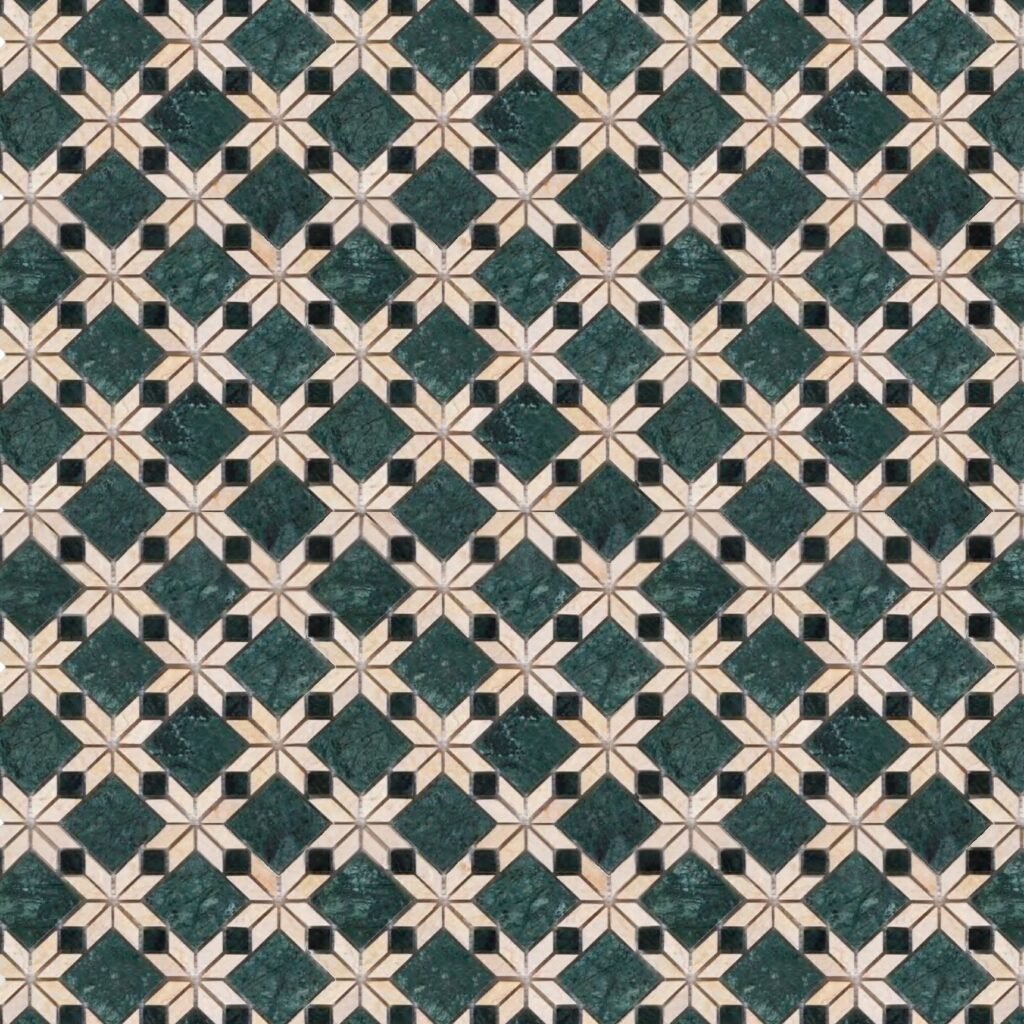 Modern Floral Marble Mosaic 2