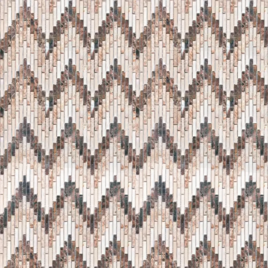 Modern Plaid Marble Mosaic1