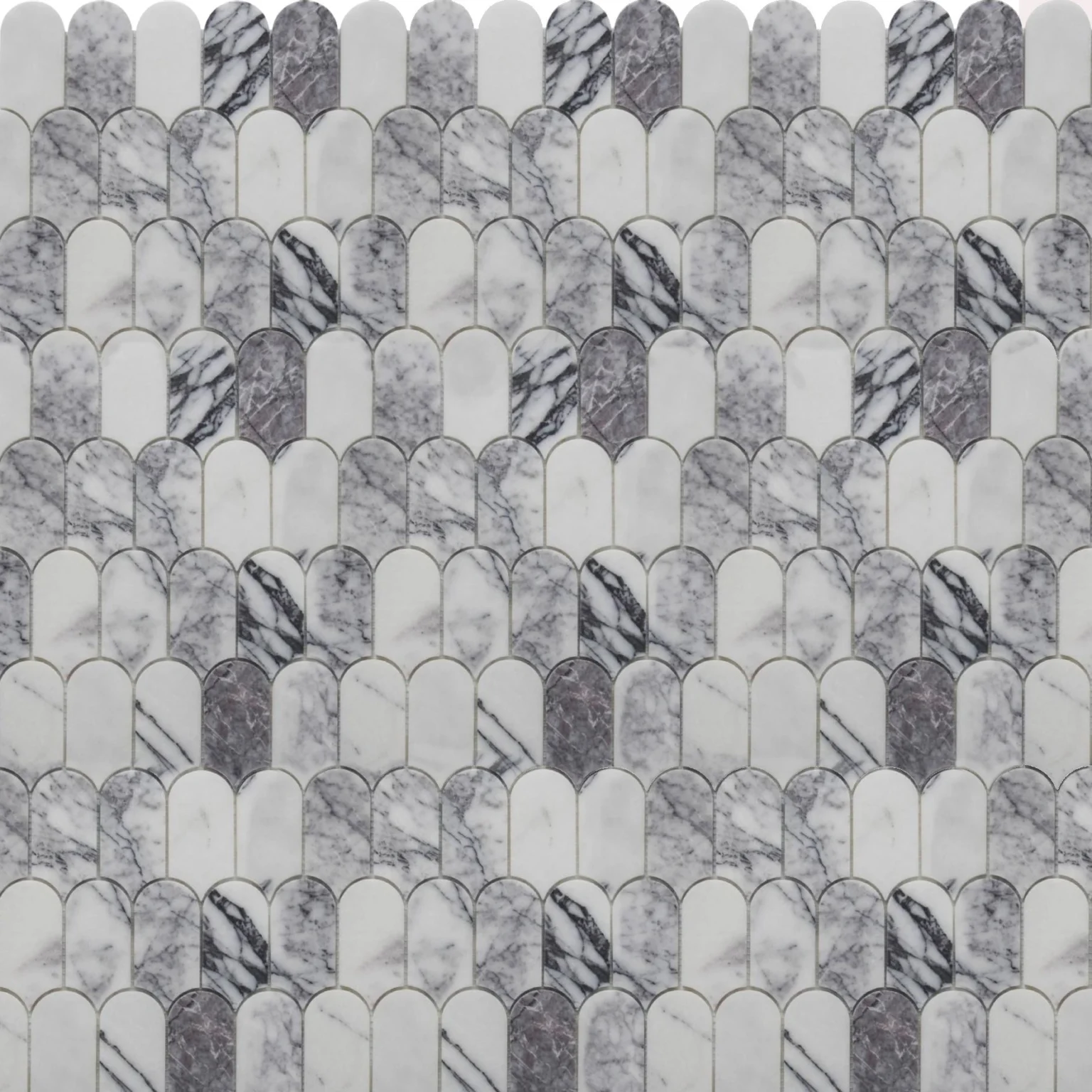 Silver Petal Marble Mosaic1