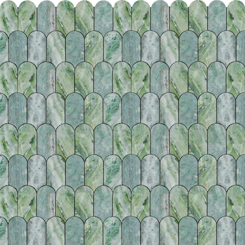 Silver Petal Marble Mosaic2
