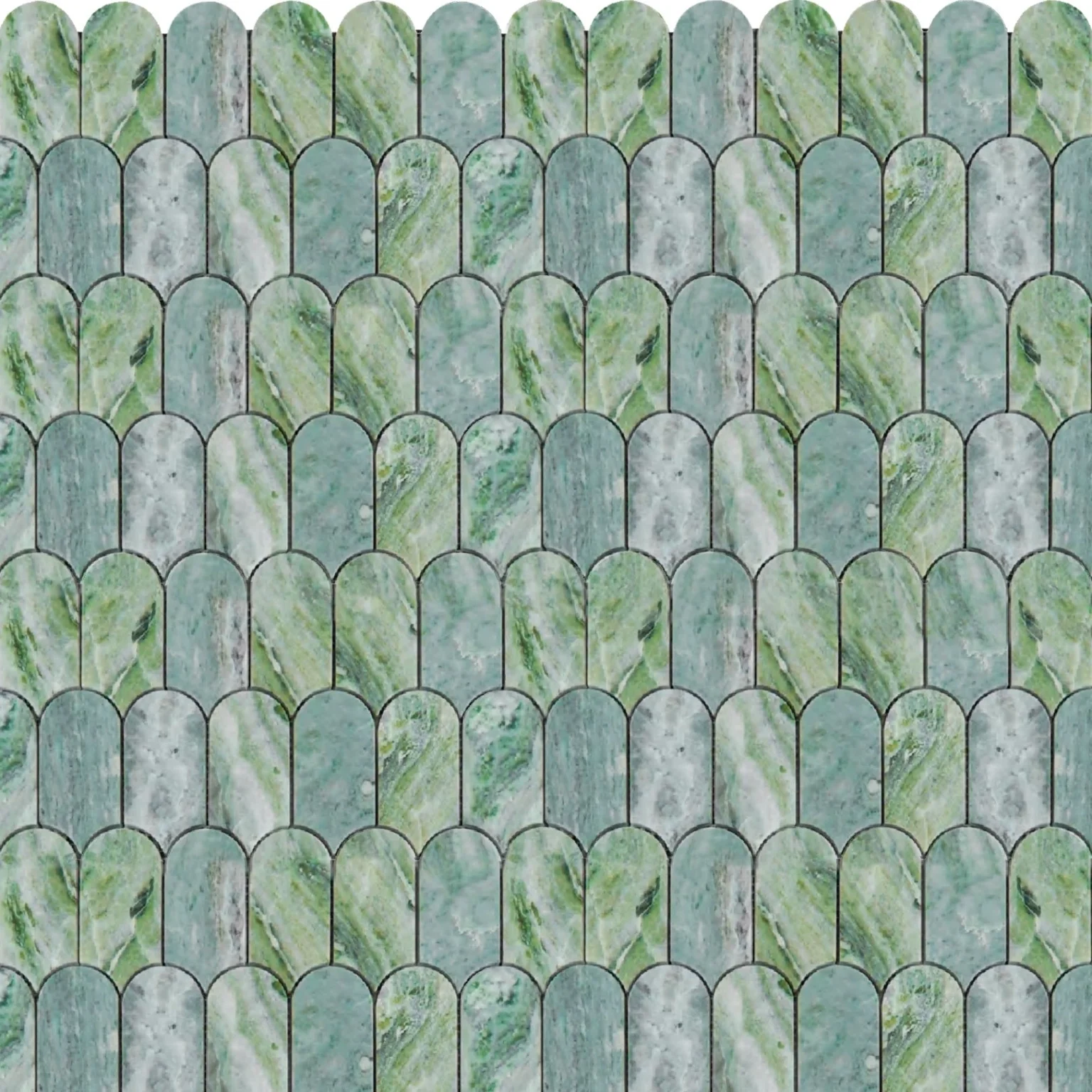 Silver Petal Marble Mosaic2