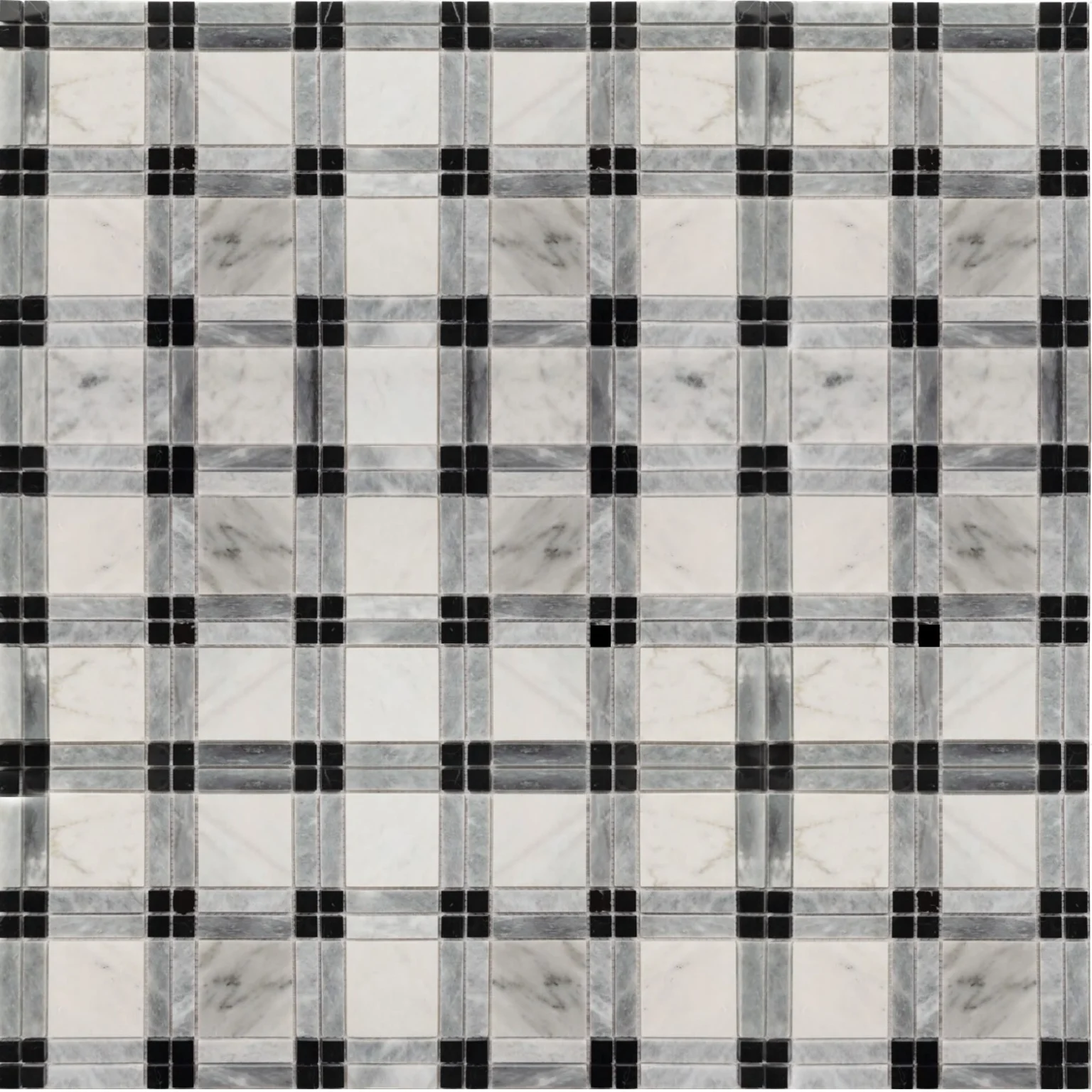 Tartan Plaid Marble Mosaic2