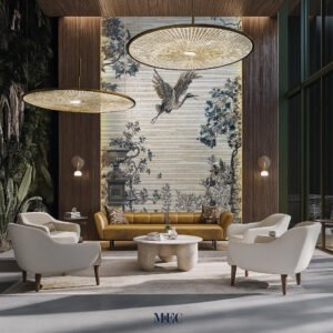 crane flight mosaic lounge area