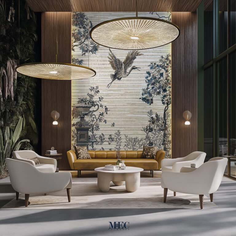 crane flight mosaic lounge area