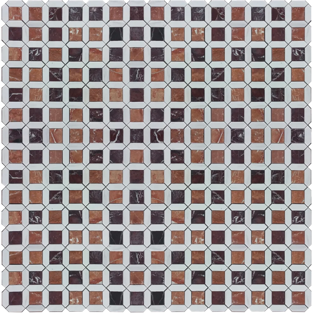 Geometric Square Mosaic Tile_