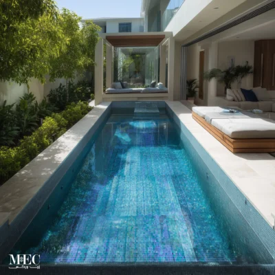 Ocean Prism Mosaic Pool Design