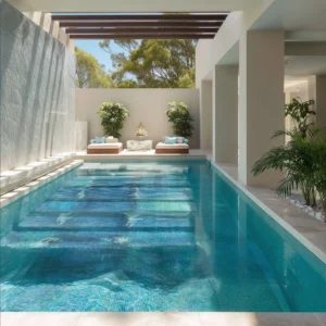 Sapphire Steps Serenity Mosaic Pool