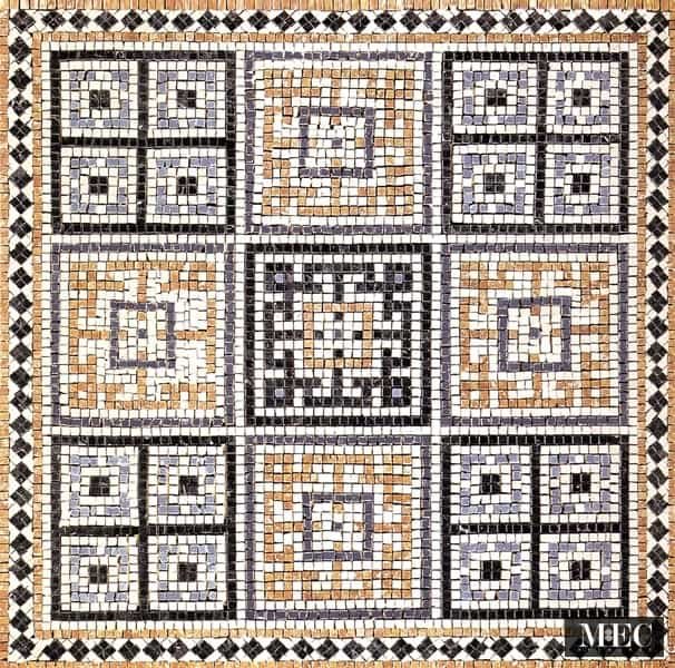 Geometric Mosaic Floor Patterns