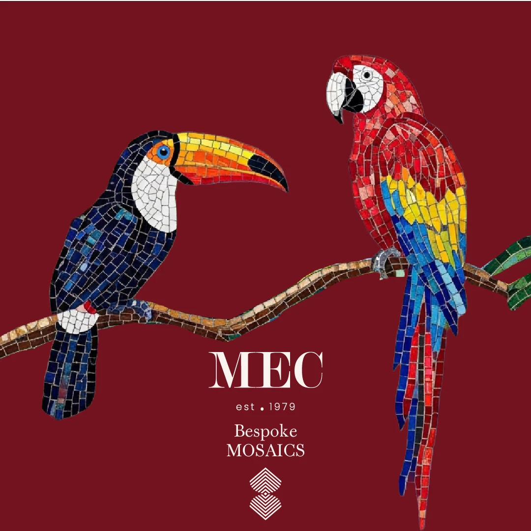 Digital Illustration of Parrot and Macaw