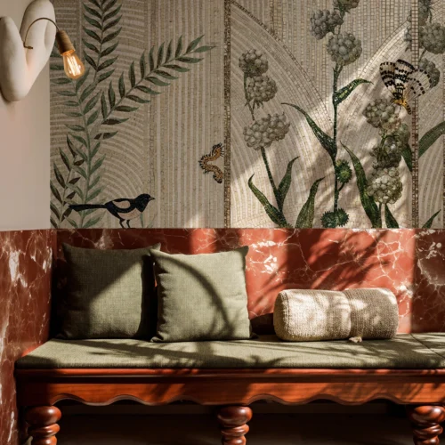 Visual Differences Between Hand-Cut Mosaic Tiles and Machine-Aligned Wall Systems