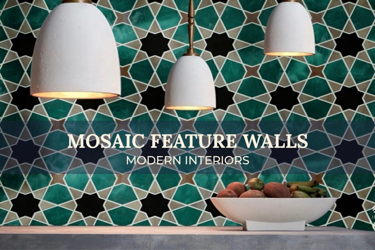 mosaic feature wall