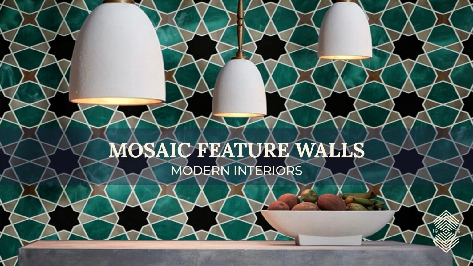 mosaic feature wall