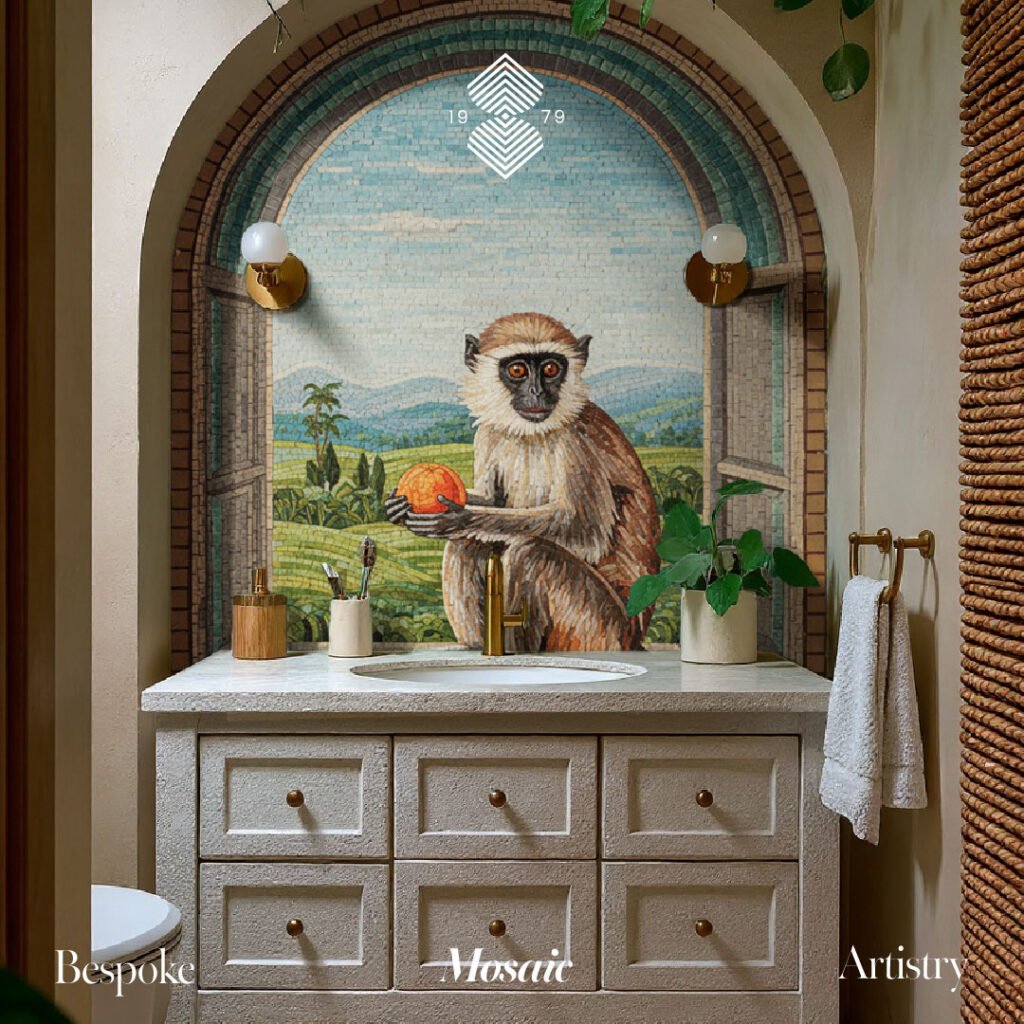 animal mosaic art in gulf countries