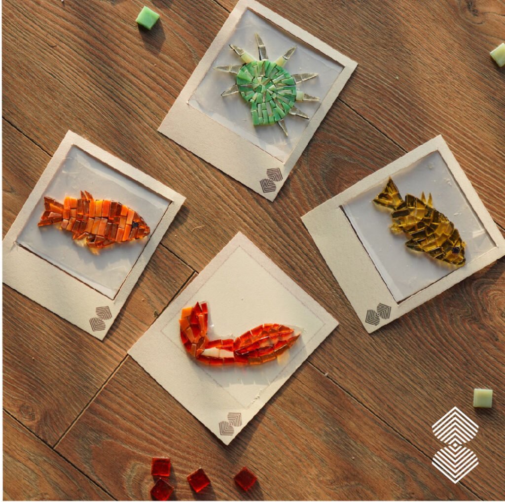 animal mosaic art idea