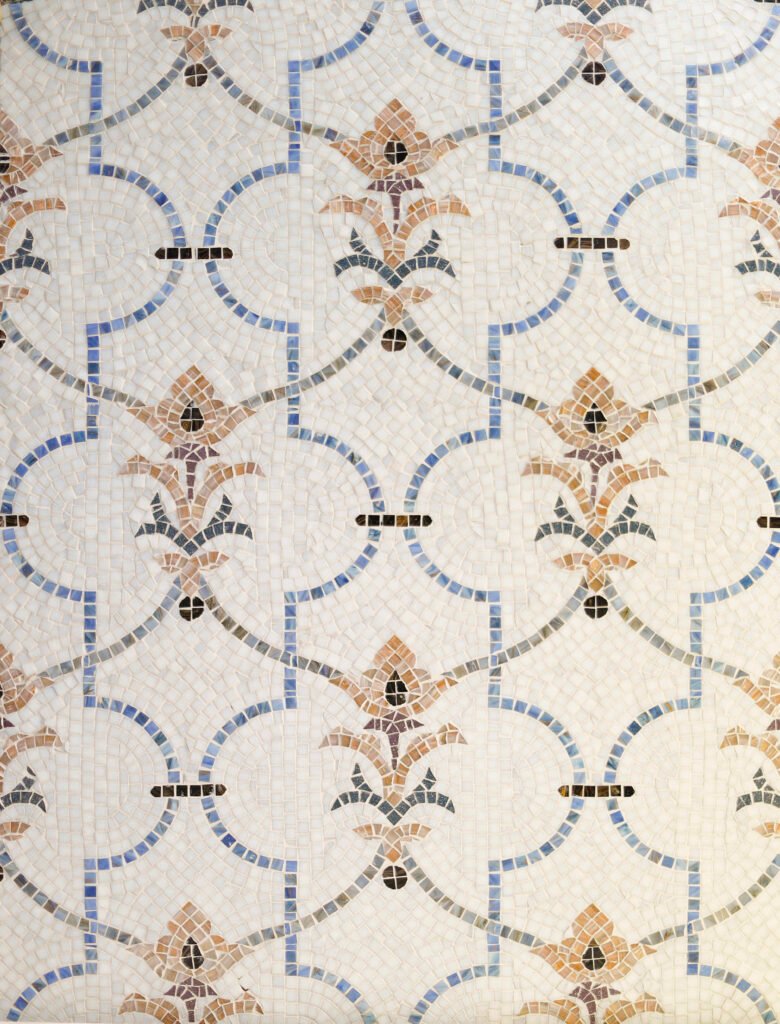 Waterjet cutting mosaic tiles