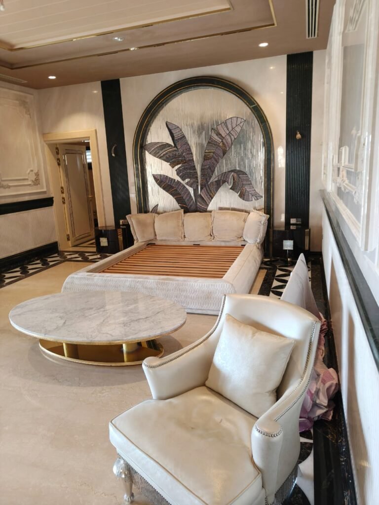 Mosaic art installed mural