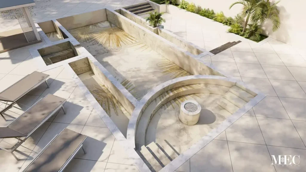 Earth-Inspired Pool Tile Colors