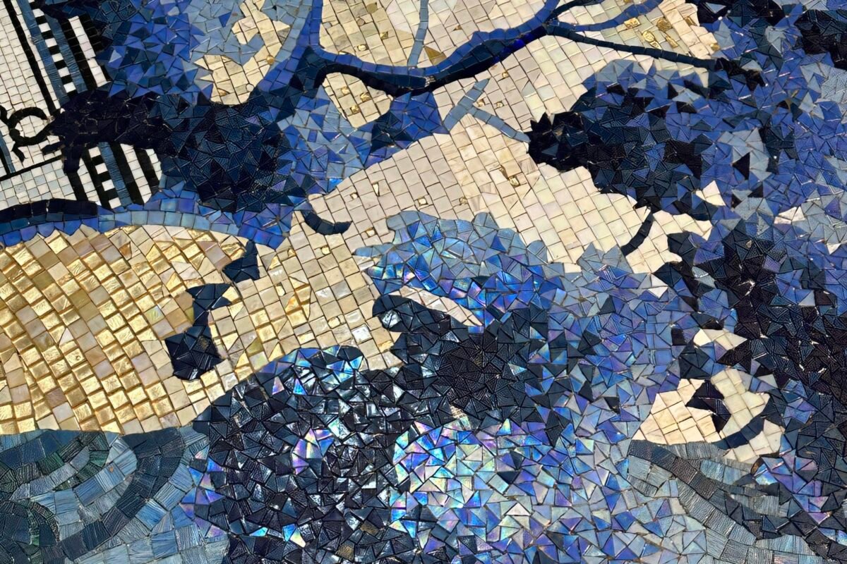 Bespke Mosaic by MEC Artworks in Blue