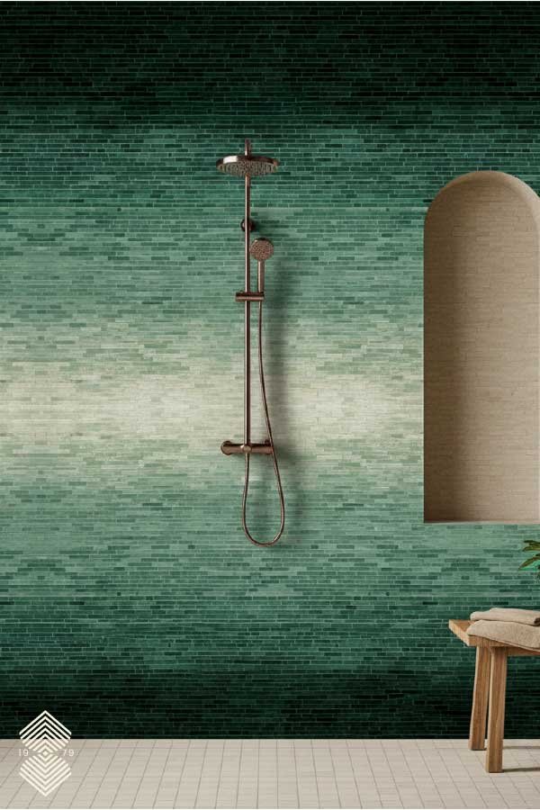 Marble and Glass Mosaic Bathroom Shower Tiles