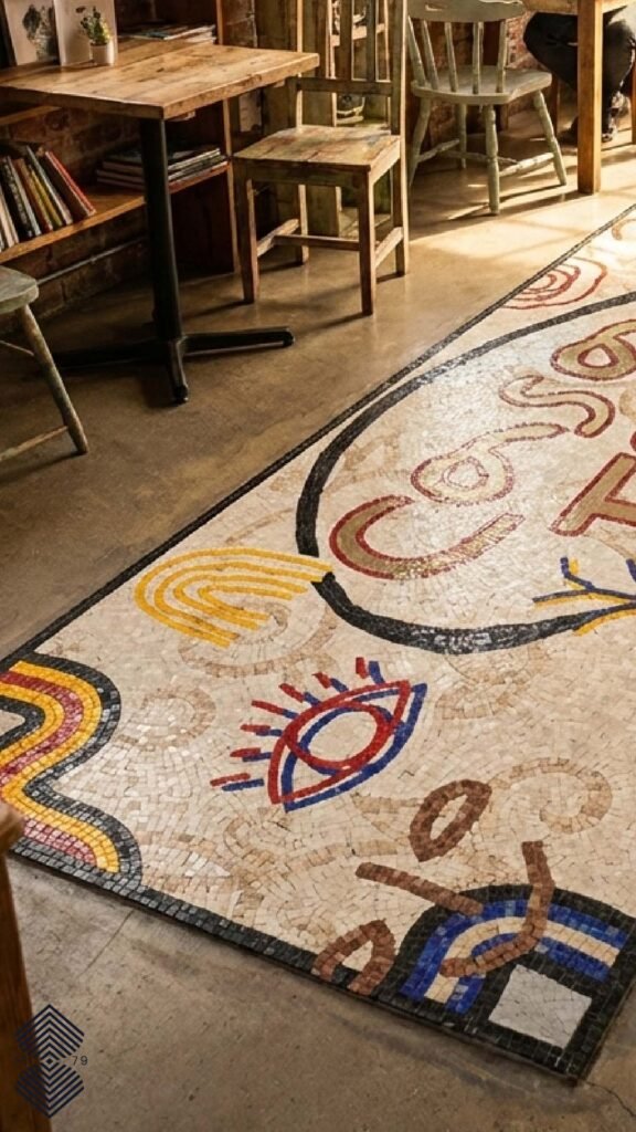 MEC Artworks UAE typography and logo mosaic art Project