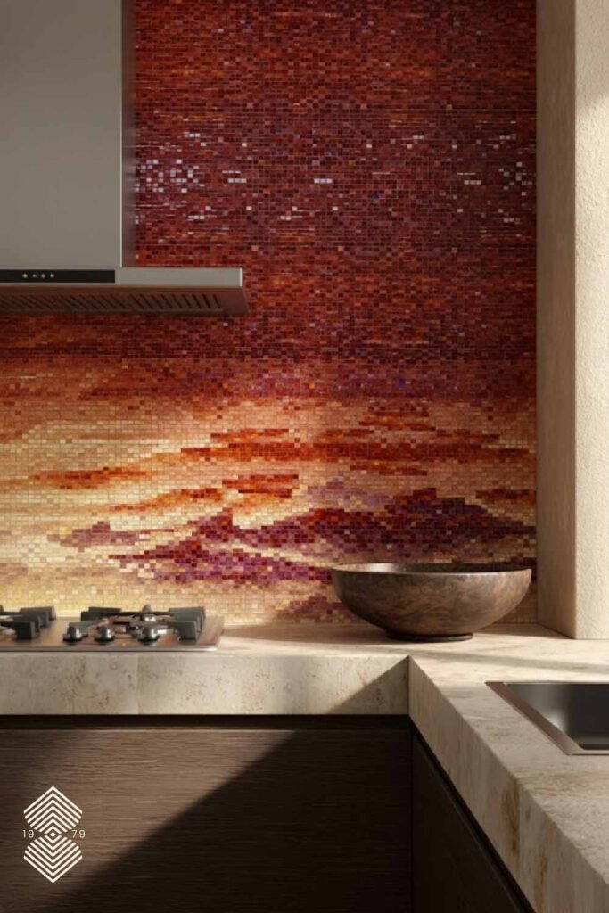 Metallic Inlays: Brass and Gold Leaf Accents