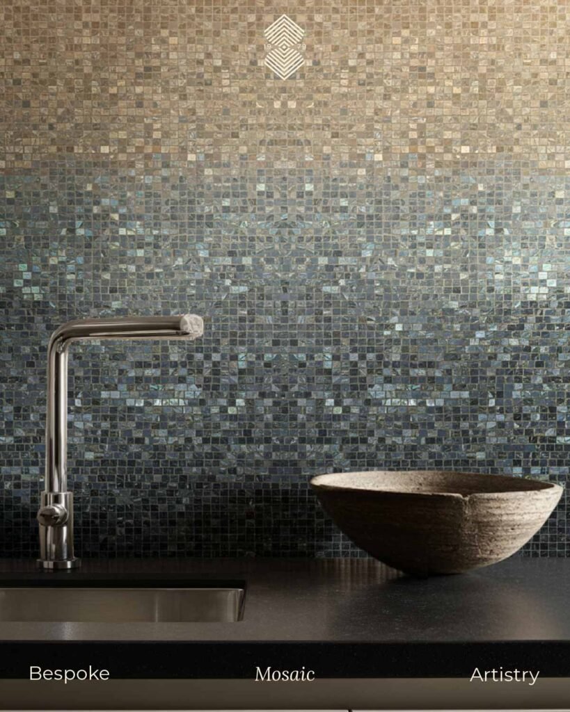 Matte Glass and Polished Marble