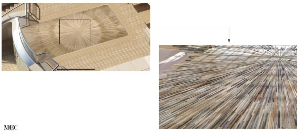 Custom Islamic patterns for luxury yacht cabins
