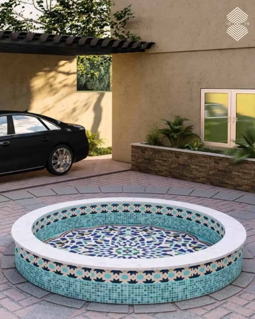 heat-resistant pool tiles