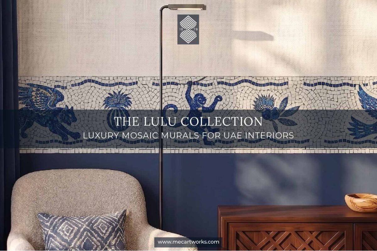 Custom luxury mosaic murals in lulu collection