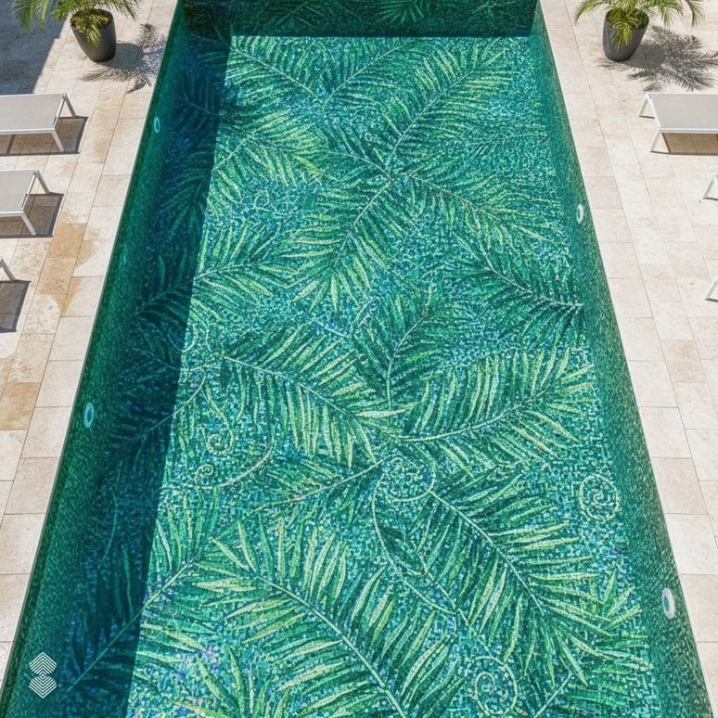 Mediterranean and Moroccan-Inspired Pool Mosaic Design