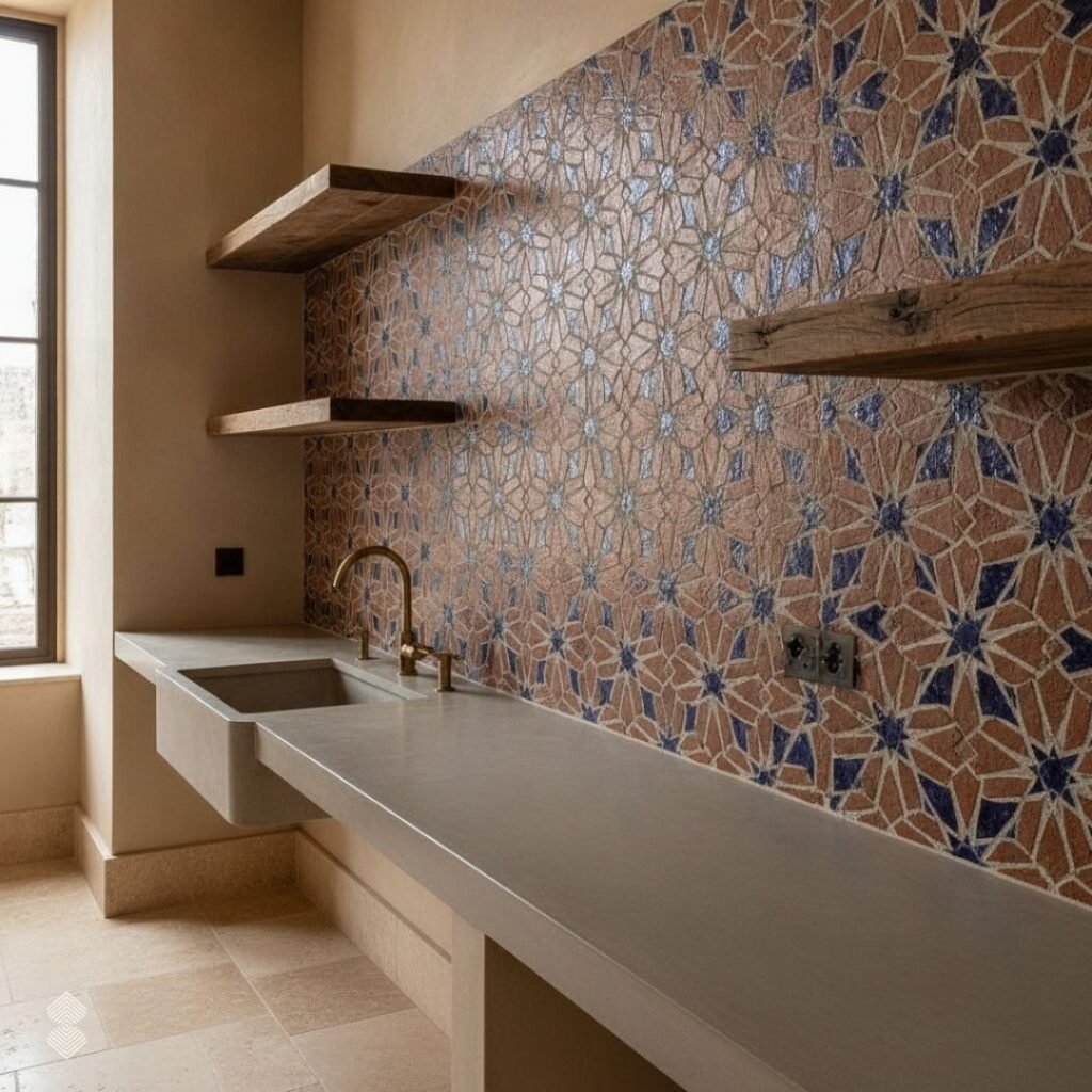 Mix Modern and Traditional Mosaic Styles