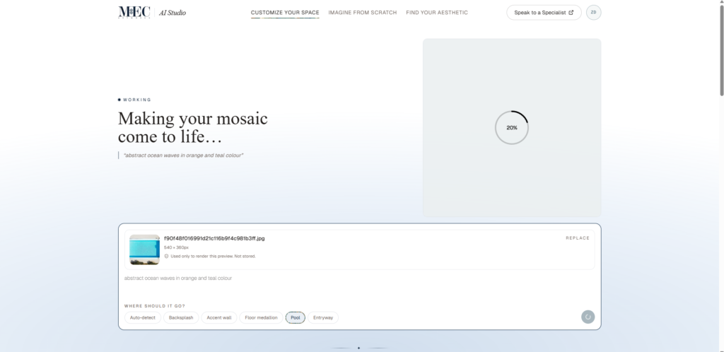 online mosaic design tool for swimming pools