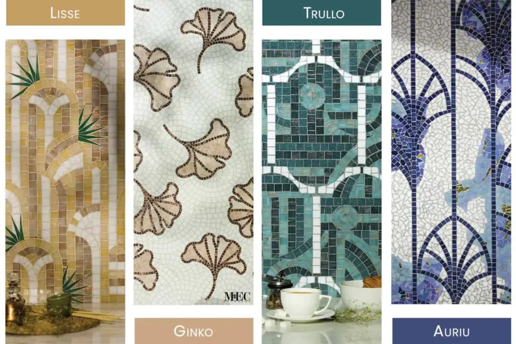 handcrafted mosaic wall panel