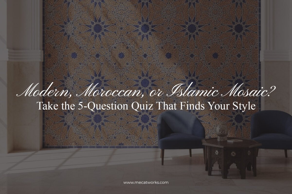 Modern, Moroccan, Islamic mosaic style