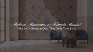 Modern, Moroccan, Islamic mosaic style