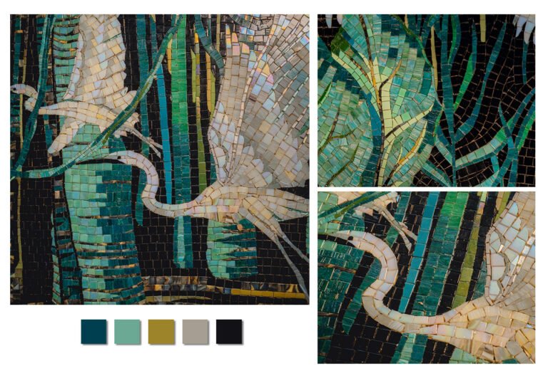 The layout of the mosaic