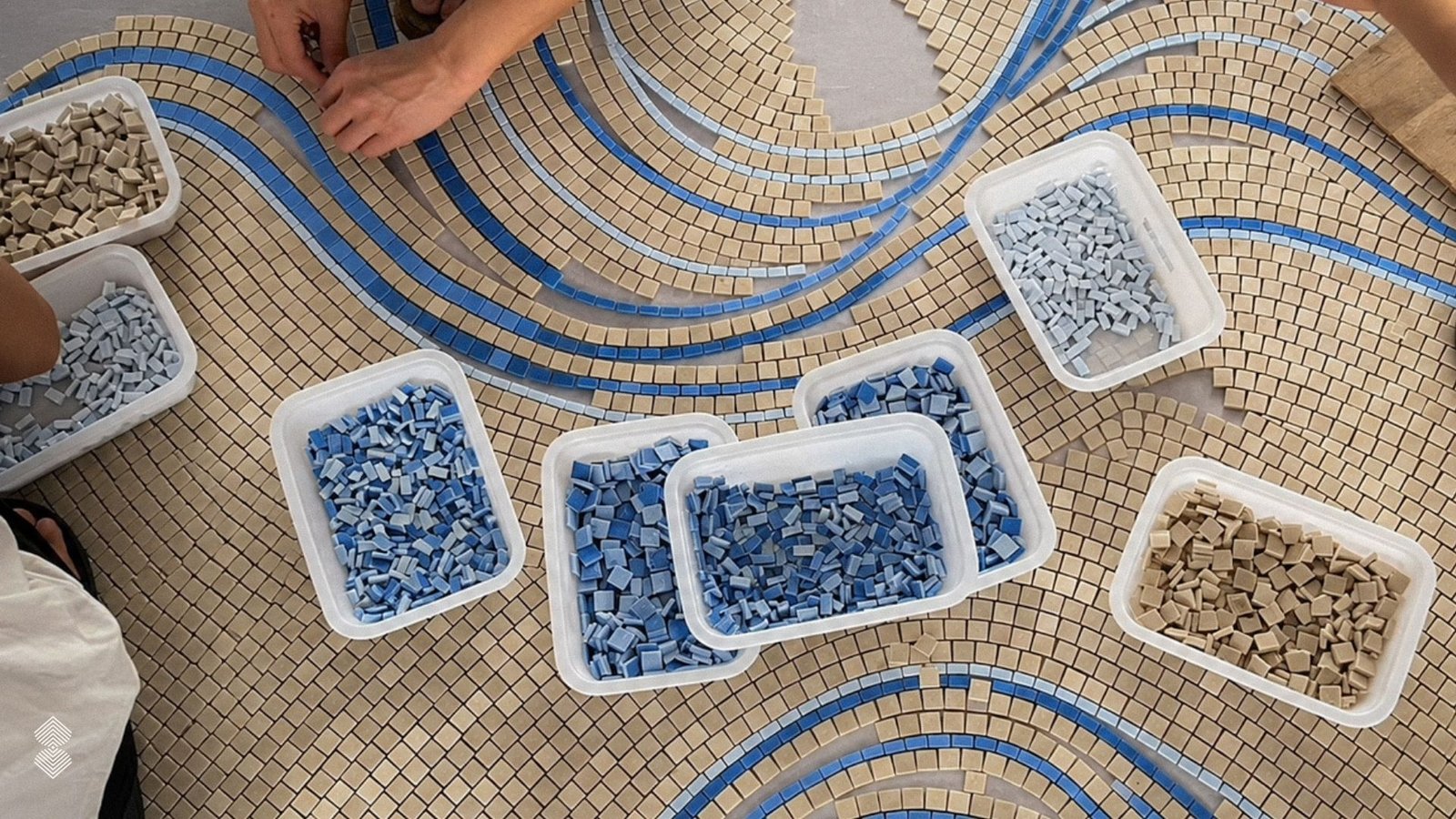 Abstract mosaic artwork