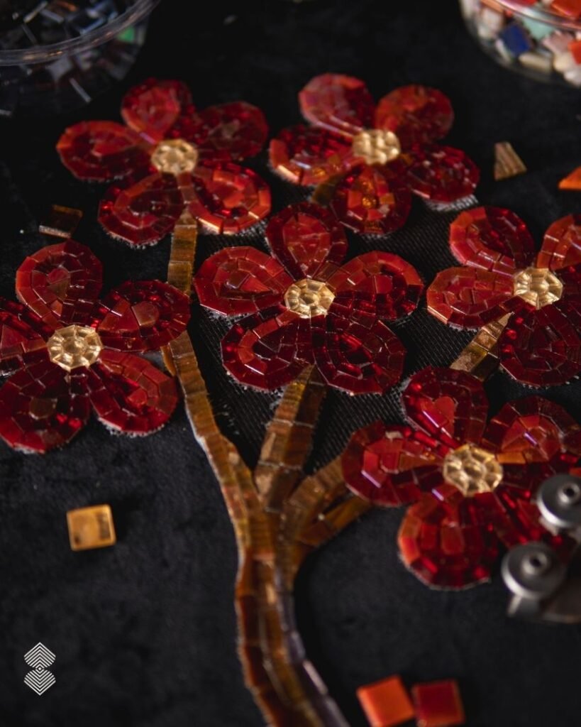 Glass Floral Mosaic