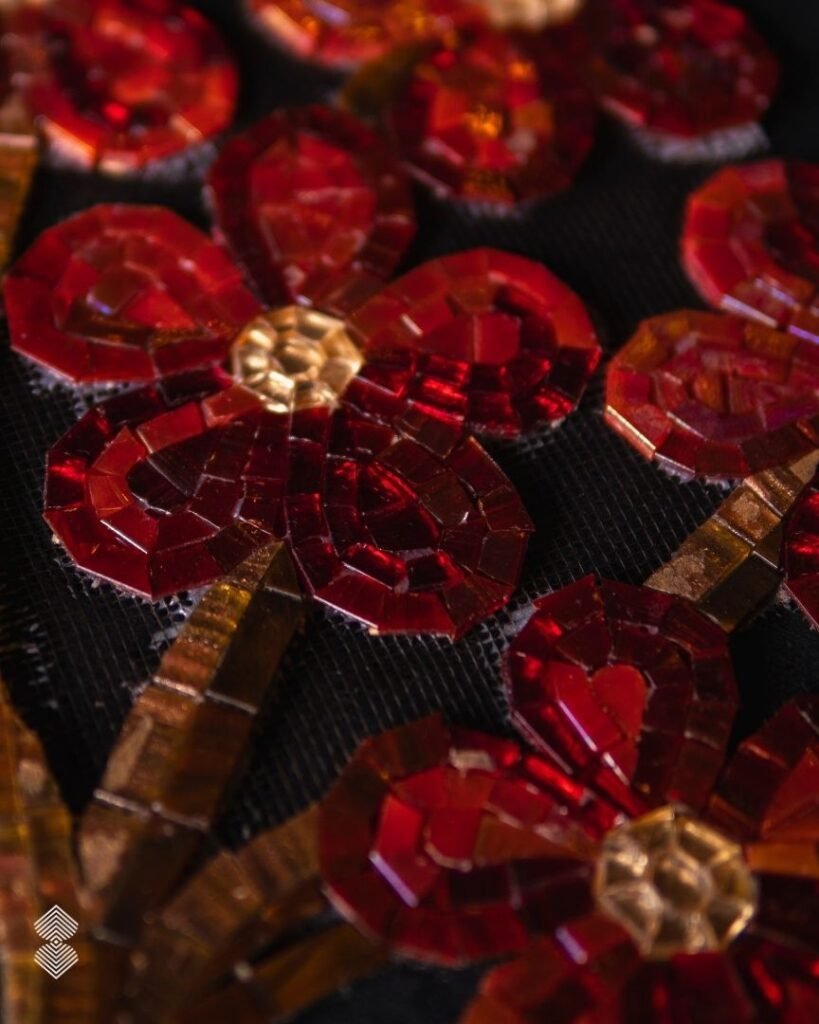 Ruby Red Art in Mosaic
