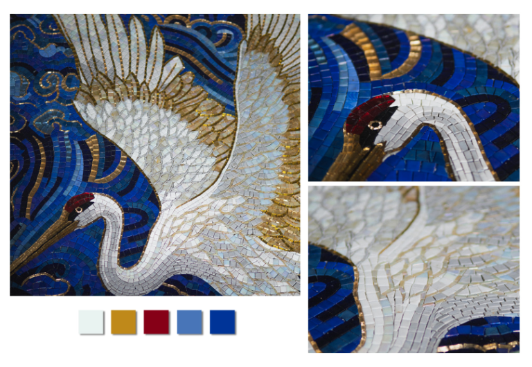 Layout of the mosaic