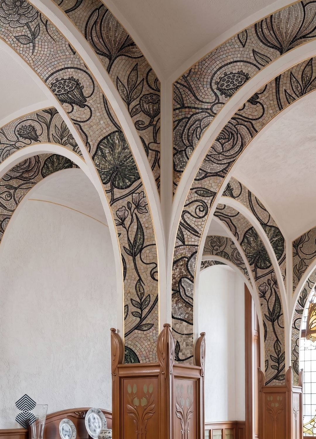 Cohesive mosaic designs for coordinated decor