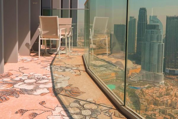 Bespoke Floral Mosaic Balcony