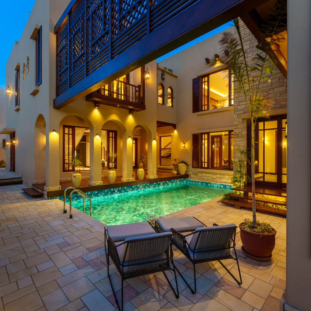 Mosaic Luxury Villa by Night