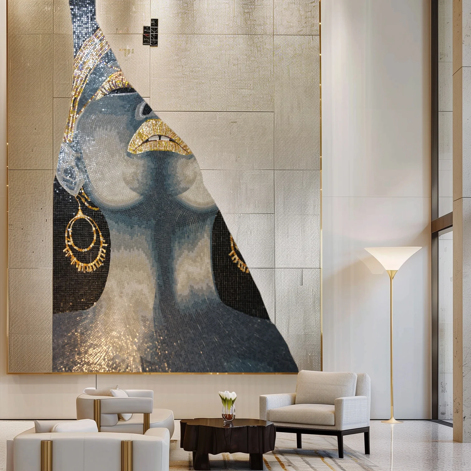 Regal Portrait Mosaic Wall Art Regal Portrait Mosaic Wall Art