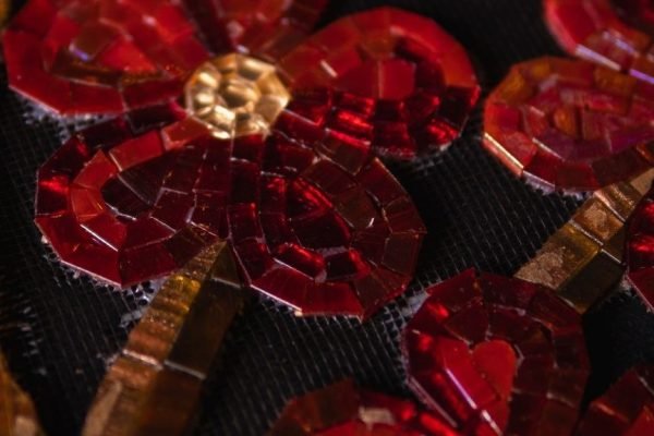 Saturated Red Mosaic