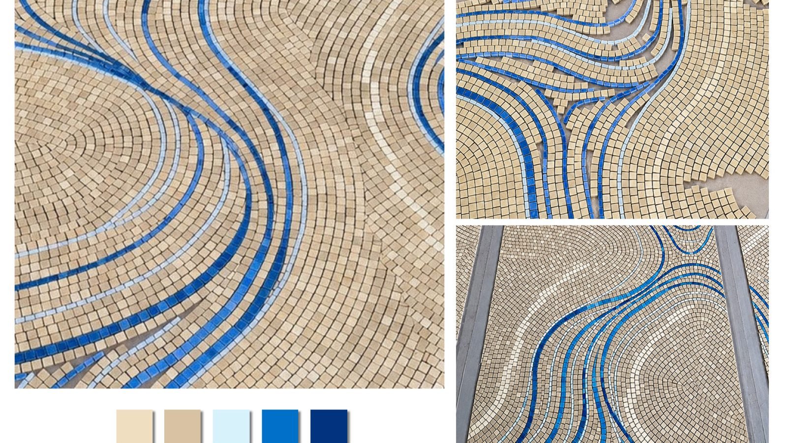 Layout of the abstract mosaic